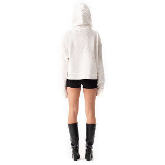 SPORT LOGO HOODIE DIRTY WHITE