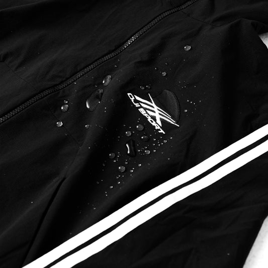 4 STRIPES TRACK JACKET BLACK ON WHITE