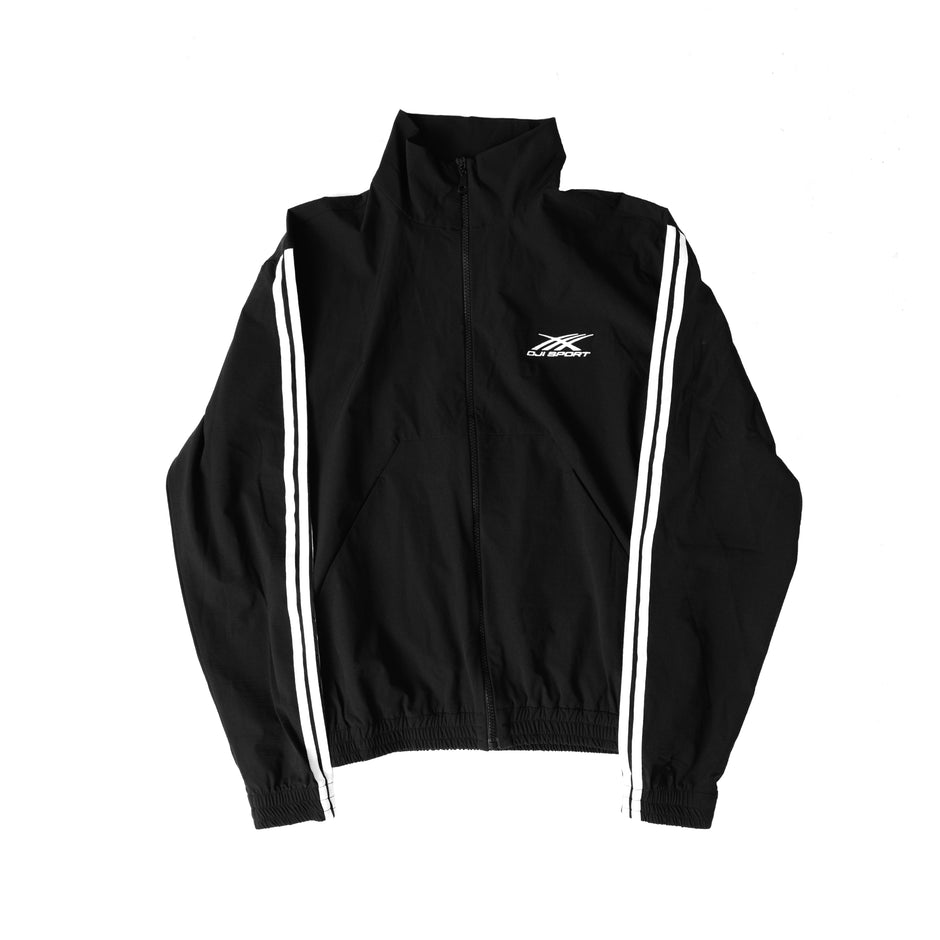 4 STRIPES TRACK JACKET BLACK ON WHITE