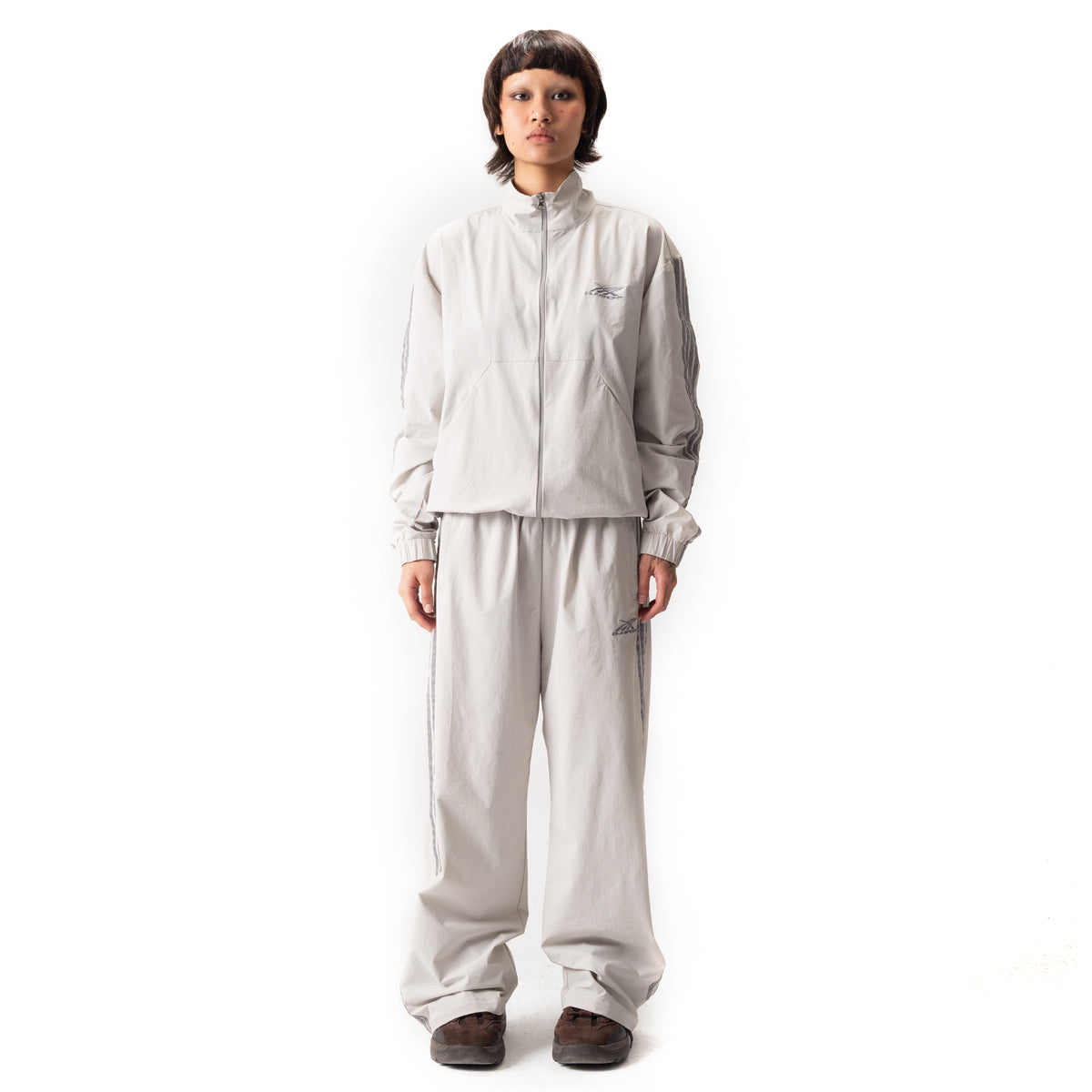 4 STRIPES TRACK PANT STONE